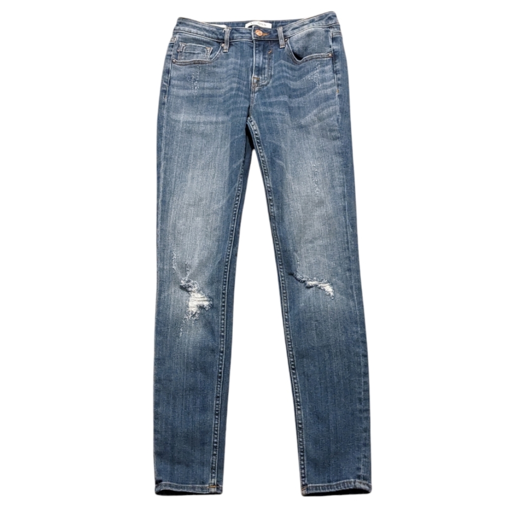 Vigoss Jagger Skinny Distressed Blue Jeans 26